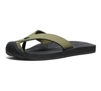 KEEN Men's Barbados Breathable Comfortable Sandals Toe Protection Flip-Flops, Martini Olive/Black, 12