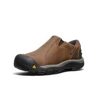 KEEN Men's Brixen Waterproof Slip on Mules, Slate Black/Madder Brown, 10 Wide