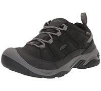 KEEN Men's Circadia Low Height Comfortable Waterproof Hiking Shoes, Black/Steel Grey, 7