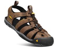 KEEN Men's Clearwater CNX Lightweight Water Sandals, Dark Earth/Black, 8