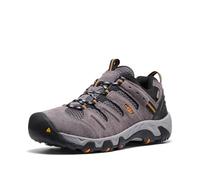 KEEN Men's Headout Waterproof Hiking Shoes, Steel Grey/Orange Pepper, 9.5