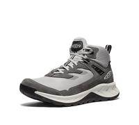 KEEN Men's Hightrail Mid Height Durable Lightweight Breathable Leather Waterproof Hiking Boots, Alloy/Vapor, 8