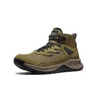 KEEN Men's Hightrail Mid Height Durable Lightweight Breathable Leather Waterproof Hiking Boots, Martini Olive/Dark Olive, 9.5