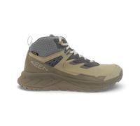 KEEN Men's Hightrail Mid Height Durable Lightweight Breathable Leather Waterproof Hiking Boots, Safari/Steel Grey, 9