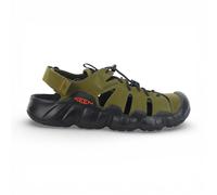 Keen Men's Hyperport Fisherman Dark Olive/Black Leather Sandals 1030722