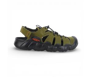 Keen Men's Hyperport Fisherman Dark Olive/Black Leather Sandals 1030722
