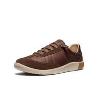 Keen Mens KNX T-Toe Leather Dark Earth Plaza Taupe Trainers 9 UK