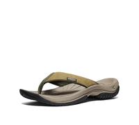 KEEN Men's Kona Flip Flop Beach Sandals, Martini Olive/Forest Night, 11