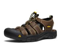 KEEN Men's Newport Closed Toe Comfortable Durable Leather Water Sandals, Bison, 9