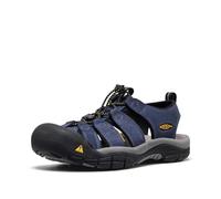 KEEN Men's Newport Closed Toe Comfortable Durable Leather Water Sandals, Naval Academy, 8.5