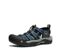 KEEN Men's Newport H2 Closed Toe Water Sandals, Navy/Medium Grey, 8.5