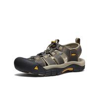KEEN Men's Newport H2 Closed Toe Water Sandals, Raven/Aluminum, 9.5