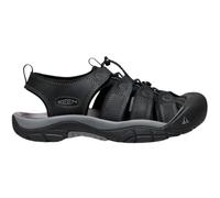 Keen Men's Newport Leather Sandal (Black/Steel Grey)