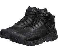 KEEN Men's NXIS Evo Mid Height Waterproof Fast Packing Hiking Boots, Triple Black, 12