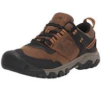 KEEN Men's Ridge Flex Waterproof Hiking Boot, Bison/Golden Brown, 13 UK