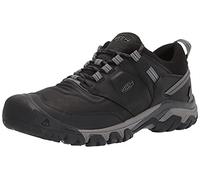 KEEN Men's Ridge Flex Waterproof Hiking Shoe, Black/Magnet, 10 UK