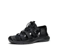 KEEN Men's Seanik H2 Durable Lightweight Comfortable Hybrid Water Sandals, Black/Magnet, 12