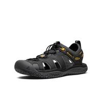 KEEN Men's SOLR High Performance Sport Closed Toe Water Water Shoe, Black/Gold, 6