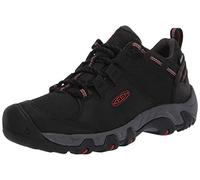 KEEN Men's Steens Low Height Waterproof Hiking Shoe, Black/Bossa Nova, 9.5 UK