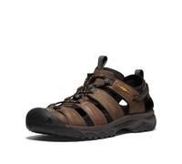 KEEN Men's Targhee 3 Closed Toe Hiking Sport Sandals, Bison/Mulch, 7.5