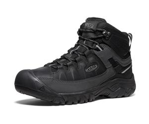 KEEN Men's Targhee 3 Mid Height Waterproof Hiking Boots, Triple Black, 8