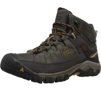KEEN Mens Targhee 3 Mid Waterproof Hiking Boot, Black Olive Golden Brown, 15 UK Wide