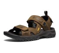 KEEN Men's Targhee 3 Open Toe Hiking Sport Sandal, Bison/Mulch, 10