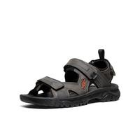 KEEN Men's Targhee 3 Open Toe Hiking Sport Sandal, Grey/Black, 9