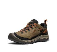 KEEN Men's Targhee 4 Low Height Durable Comfortable Waterproof Hiking Shoes, Sea Turtle/Roasted Pecan, 11.5 Wide
