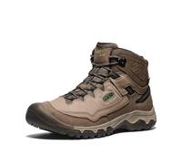 KEEN Men's Targhee 4 Mid Height Durable Comfortable Waterproof Hiking Boots, Brindle/Canteen, 10.5