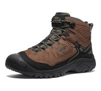 KEEN Men's Targhee 4 Mid Height Durable Comfortable Waterproof Hiking Boots, Bison/Black, 9 UK