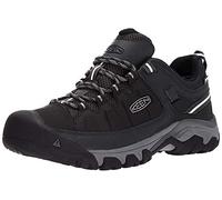 KEEN Men's Targhee Exp Waterproof Low Rise Hiking Shoes, Black Black Steel Grey, 10 UK