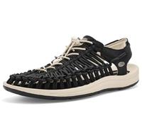 KEEN Mens Un anvas Textile Synthetic Black Birch Sandals 10.5 UK