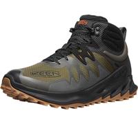 KEEN Men's Zionic Mid Height Waterproof All Terrain Hiking Boots, Dark Olive/Scarlet Ibis, 9.5 UK