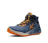 KEEN Mens Zionic Nxt Mid Height Waterproof All Terrain Comfortable, Naval Academy/Bright Marigold, 10.5 UK