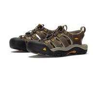 KEEN Men's Newport H2 Closed Toe Water Sandals, Raven/Aluminum, 10.5