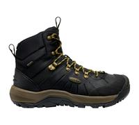 KEEN Men's Revel 4 Mid Height Polar Insulated Waterproof Snow Boots, Black/Lemon Curry, 11