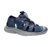 Keen Seanik H2 Synthetic Textile Men's Outdoor Sandals - Naval Academy Gold Flame - Size:UK 8.5