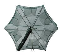 Keen so Fishing Pot, 6/12 Holes Automatic Fishing Net Shrimp Cage Nylon Foldable Crab Fish Trap Cast(6 Holes)