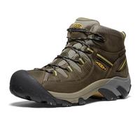 KEEN Men's Targhee 2 Mid Waterproof Hiking Boots, Black Olive/Yellow, 9 UK