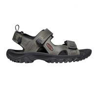 KEEN Men's Targhee 3 Open Toe Sandal, Grey/Black, 13 UK