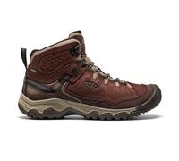 KEEN Men's Targhee 4 Mid Waterproof Hiking Boots, Java/Brindle, 8