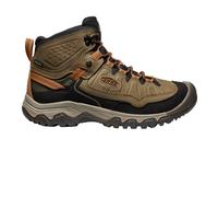 KEEN Men's Targhee 4 Mid Height Durable Comfortable Waterproof Hiking Boots, Sea Turtle/Roasted Pecan, 7 UK