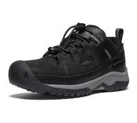 KEEN Targhee Low Waterproof Hiking Shoe, Black/Steel Grey, 8 UK Child