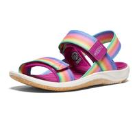 KEEN Unisex-Child Elle Backstrap Casual Platform Open Toe Sandals, Rainbow/Festival Fuchsia, 13