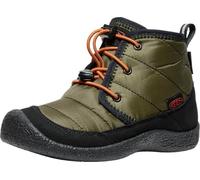 KEEN Unisex Kids Howser 2 Waterproof Chukka Boots, Dark Olive Gold Flame, 4 UK