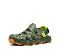 KEEN Unisex-Child Hyperflt Comfortable Slip On Lightweight Breathable Durable Sandals, Bronze Green/Orange Peel, 13