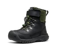 KEEN Unisex-Child Kanibou Mid Height Snow Boots – Waterproof, Insulated – Black/Bronze Green, 10