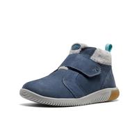 KEEN Unisex-Child KNX Middie Easy On Strap Comfortable Barefoot Feel Sneakers, Vintage Indigo/Alloy, 3