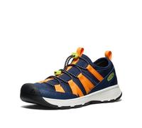 KEEN Unisex-Child Motozoa Comfortable Easy On Breathable Lightweight Athletic Sneakers, Naval Academy/Bright Marigold, 13